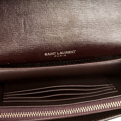 Saint Laurent Mini Sunset Bag - Purple