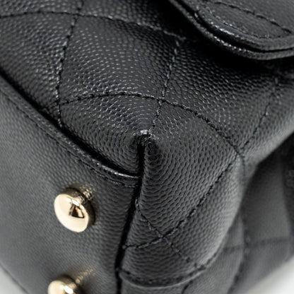 Chanel Mini Coco Handle Caviar Black L (Microchip)