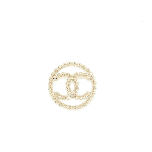 Chanel Round CC Logo Brooch L