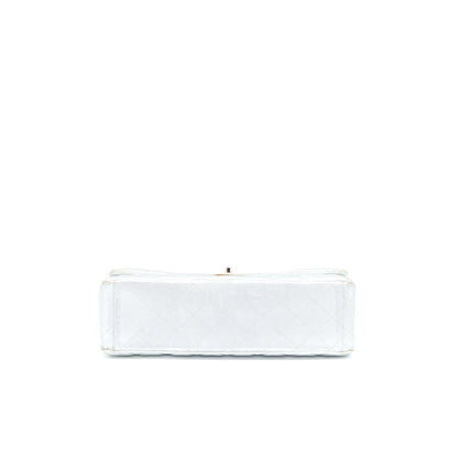 Chanel Maxi Classic Single Flap Bag Lambskin Silver