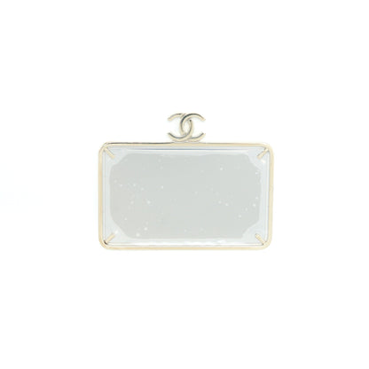 Chanel 22P Quilted Mini Box Vanity With Chain Lambskin White L