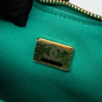 Chanel Small Moon Hobo Lambskin Green L (microchip)