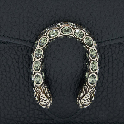 Gucci Super Mini Dionysus Bag Calfskin Black Ruthenium Hardware