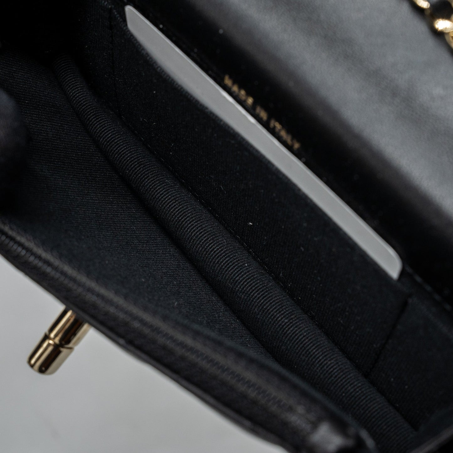 Chanel Mini Trendy CC Wallet On Chain Lambskin Black L (microchip)