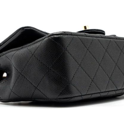 Chanel Classic Mini Rectangular Flap Bag Caviar Black