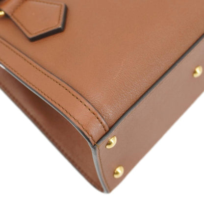 GUCCI Diana Bamboo Mini Leather Tote Bag Brown 655661