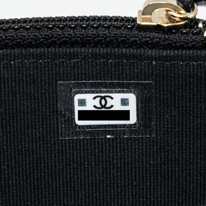 Chanel Mini Trendy CC Wallet On Chain Lambskin Black L (microchip)