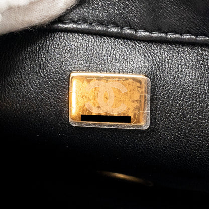 Chanel 22b Heart Chain Flap Bag Lambskin Black (microchip)