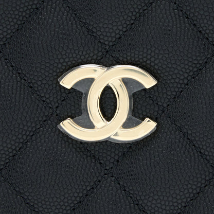 Chanel 22S Mini Bucket Bag Caviar Black L (Microchip)