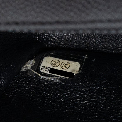 Chanel Mini Rectangular Flap Bag Chevron Caviar Black