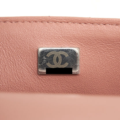 Chanel Mini rectangular Flap bag Lambskin pink