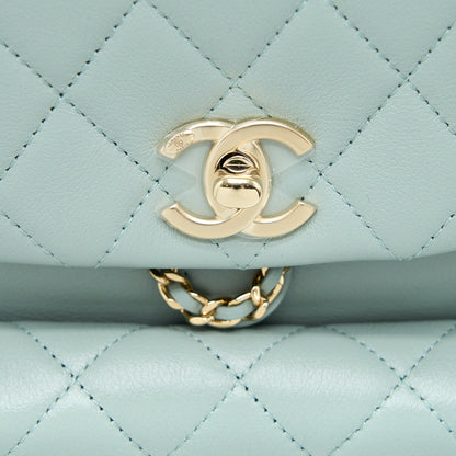 Chanel 23C Duma Mini Backpack Calfskin Light Grey L (Microchip)