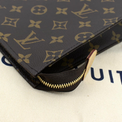 LOUIS VUITTON Toiletry 26 Monogram Canvas Cosmetic Pouch Brown
