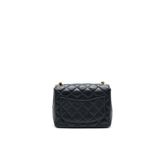 Chanel Vintage Mini Square Flap Bag Caviar Black