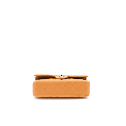 Chanel Medium Classic Double Flap Bag Caviar Caramel L (Microchip)