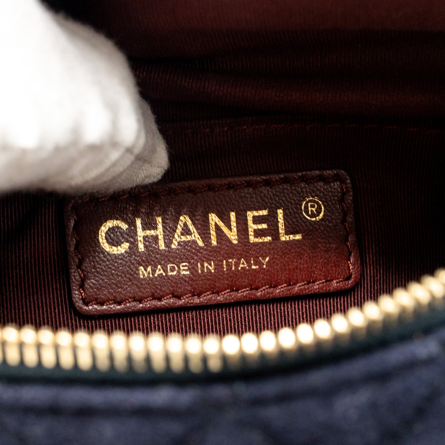 Chanel Paris Hamburg Charms Belt Bag Wool/Lambskin Navy/Black