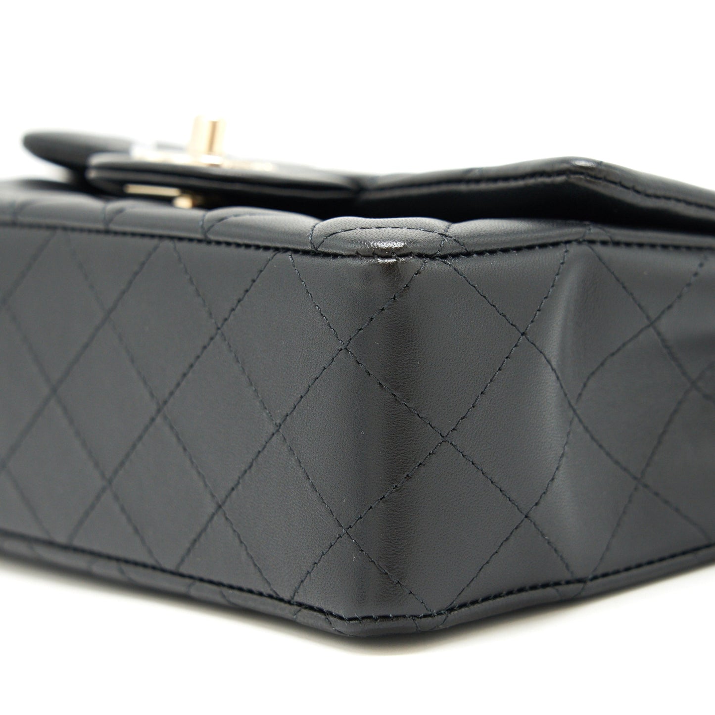 Chanel Mini rectangular flap Bag Lambskin Black L