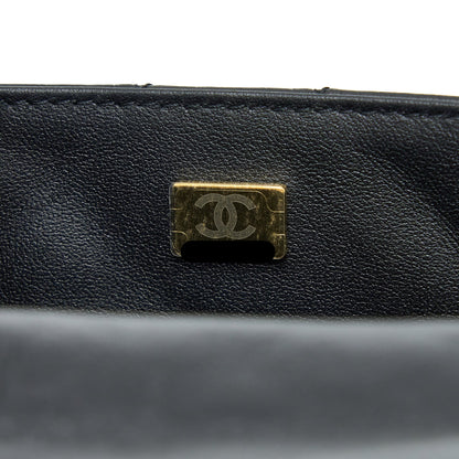 Chanel Mini Reissue 2.55 Flap Bag Aged Calfskin Black Brushed  (Microchip)