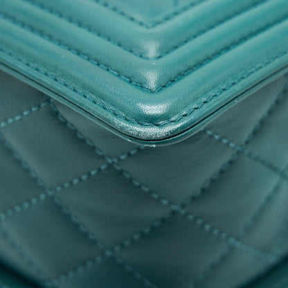 Chanel Medium Boy lambskin green