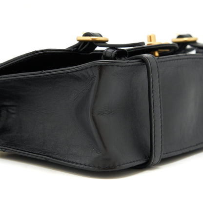 Chanel 21B Messenger Bag Calfskin Black