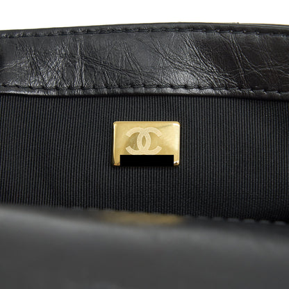 Chanel 21B Messenger Bag Calfskin Black