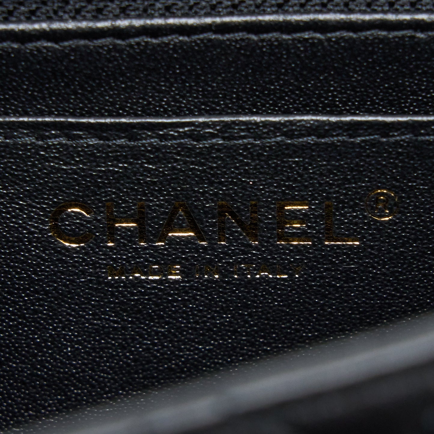 Chanel Mini Square Flap Bag Lambskin Black L (Microchip)