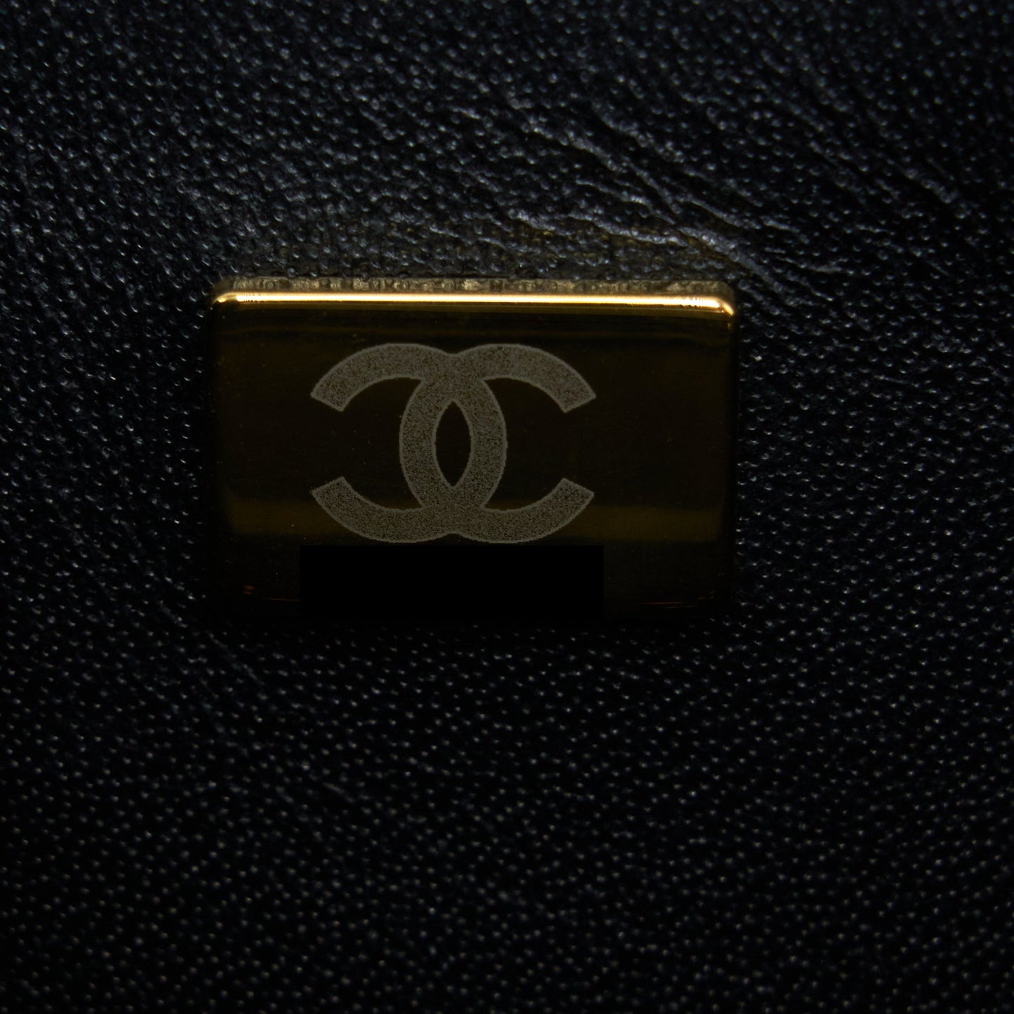 Chanel Mini Square Flap Bag Lambskin Black L (Microchip)