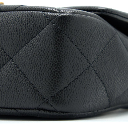 Chanel 23P Coco Love Flap Bag Caviar Black  (Microchip)