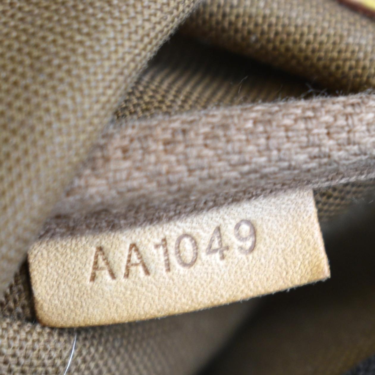 LOUIS VUITTON Pochette Eva Monogram Canvas Crossbody Bag Brown