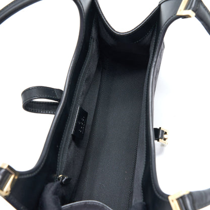 Gucci Vintage Jackie Bag GG Printed Canvas Black