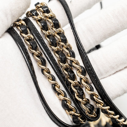 Chanel Mini 31 Bag Shiny Lambskin Black L (microchip)