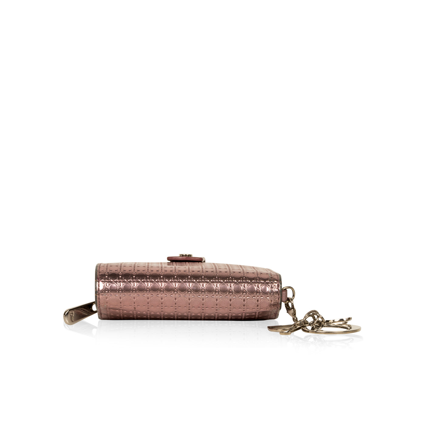 Christian Dior Cannage Metallic Wallet Pink