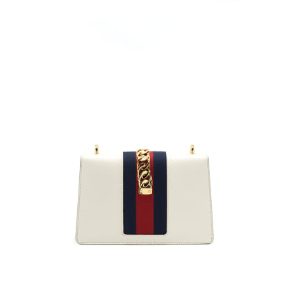 GUCCI SMALL SYLVIE BAG IN WHITE
