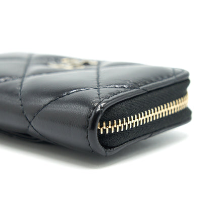 Chanel Zipped Coin Purse Bracelets in Shiny Lambskin