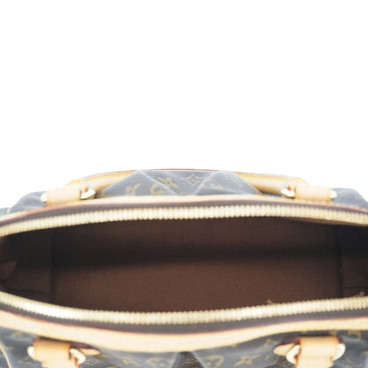 LOUIS VUITTON Tivoli PM Monogram Canvas Satchel Bag Brown