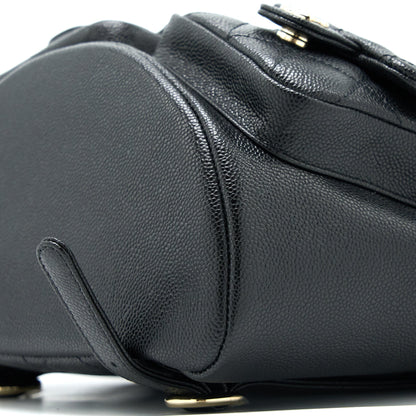 Chanel 23P Triple Pack Backpack Caviar Black L (Microchip)