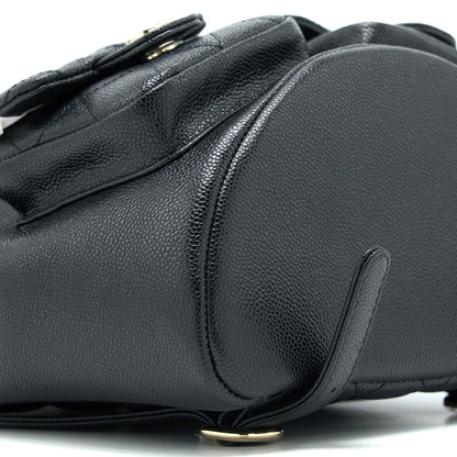 Chanel 23P Triple Pack Backpack Caviar Black L (Microchip)