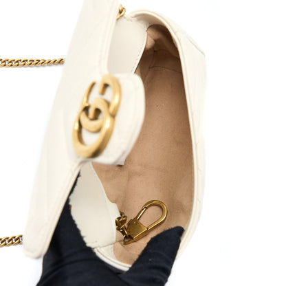 Gucci GG Marmont Super Mini Bag Matelass� White Brushed