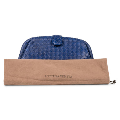 Bottega Veneta Blue Lauren Clutch