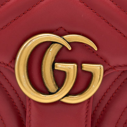 Gucci Mini Marmont Calfskin Red