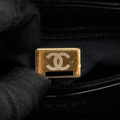 Chanel 24a Mini Shopping Tote/ Mini Kelly Calfskin Black  (microchip)