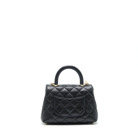 Chanel Mini Coco Handle 20cm Caviar Black L