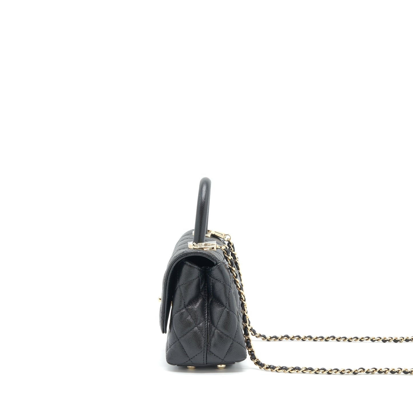 Chanel Mini Coco Handle 20cm Caviar Black L
