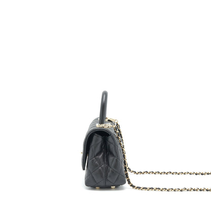 Chanel Mini Coco Handle 20cm Caviar Black L