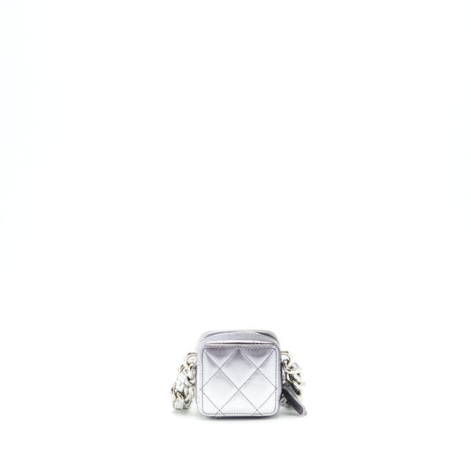 Chanel Mini Vanity with Giant Chain Silver