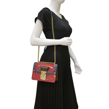 LOUIS VUITTON Wynwood Monogram Vernis Leather Crossbody Bag Red