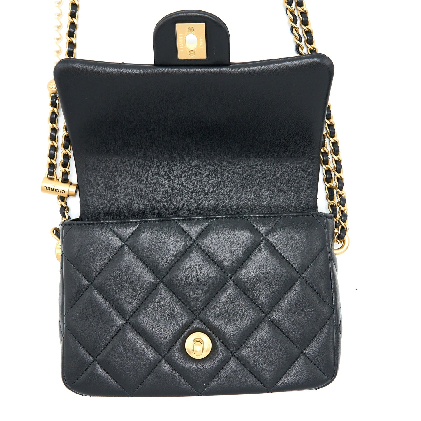 Chanel My Perfect Mini Flap Bag Black  (Microchip)