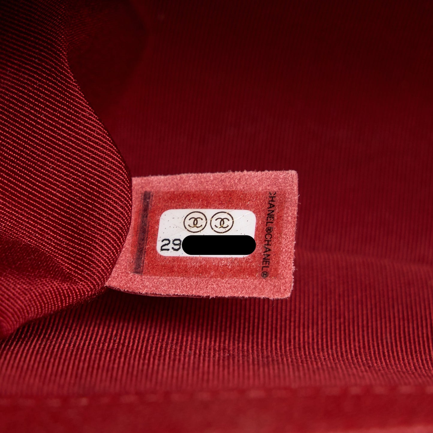 Chanel Medium Boy Bag Grained Calfskin Red