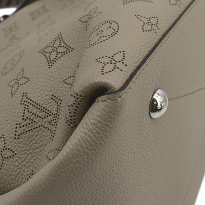 LOUIS VUITTON Beaubourg Mahina MM Leather Hobo Shoulder Bag Galet