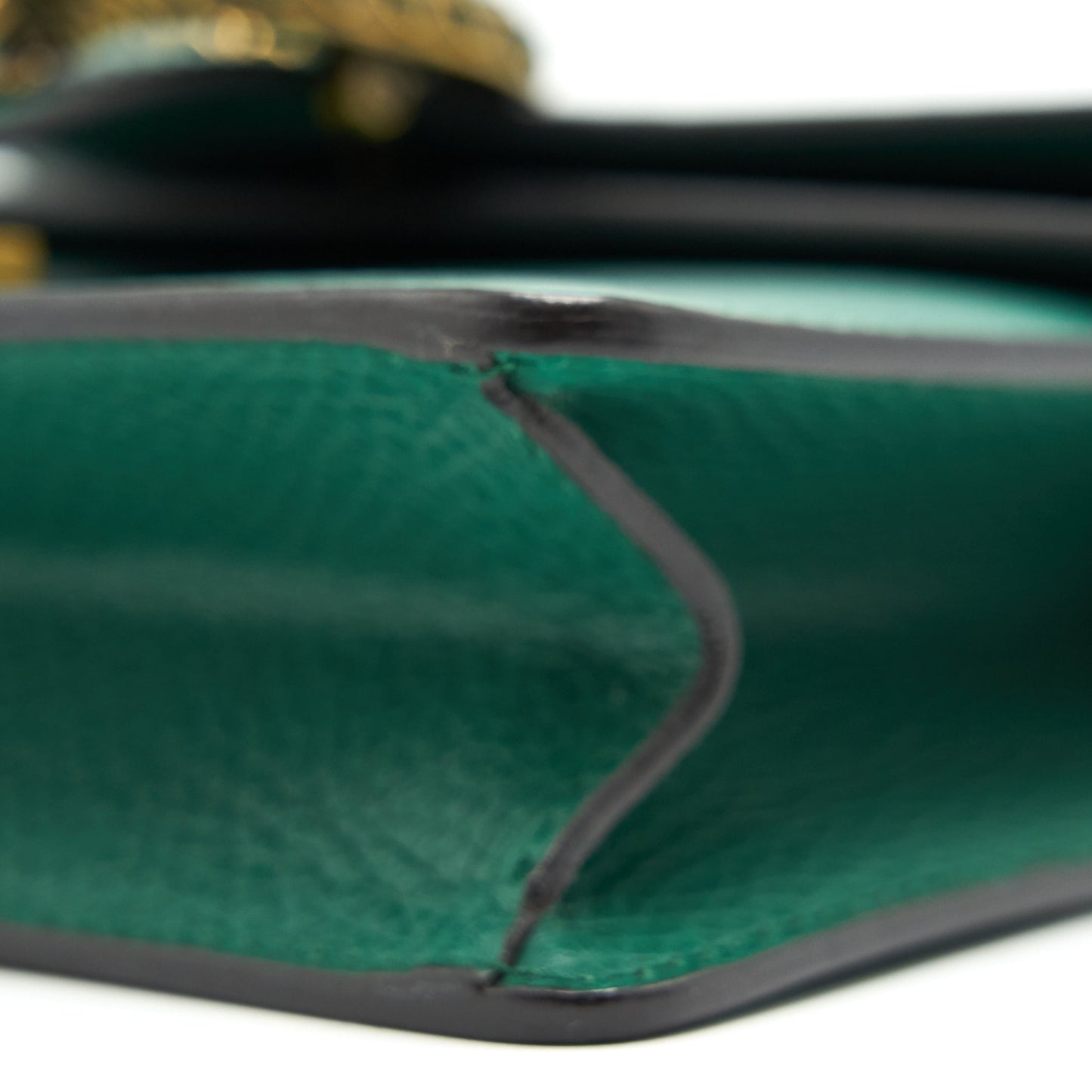 GUCCI DIONYSUS MINI LEATHER BAG GREEN